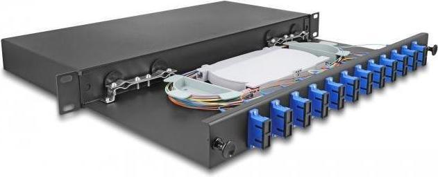 Image du produit Delock 19? Boîte d'épissure fibre optique 12 x SC Duplex OS2 1U prête à épisser complètement équipée (0.22 m)