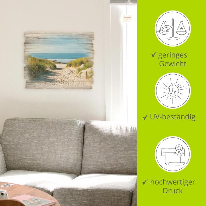 Immagine prodotto Artland Spiaggia con dune di sabbia e sentiero per il mare T9EX (40 x 30 cm)