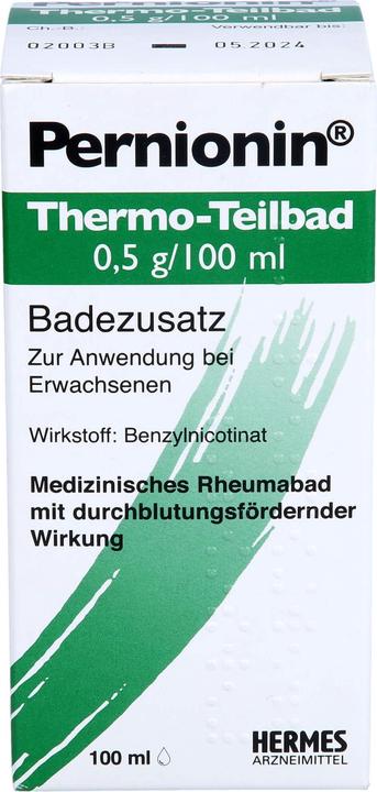 Actual product image Hermès Pernionin Thermo Partial Bath 0.5 g/100 ml, 100 ml LOE (1 x, 100 ml)