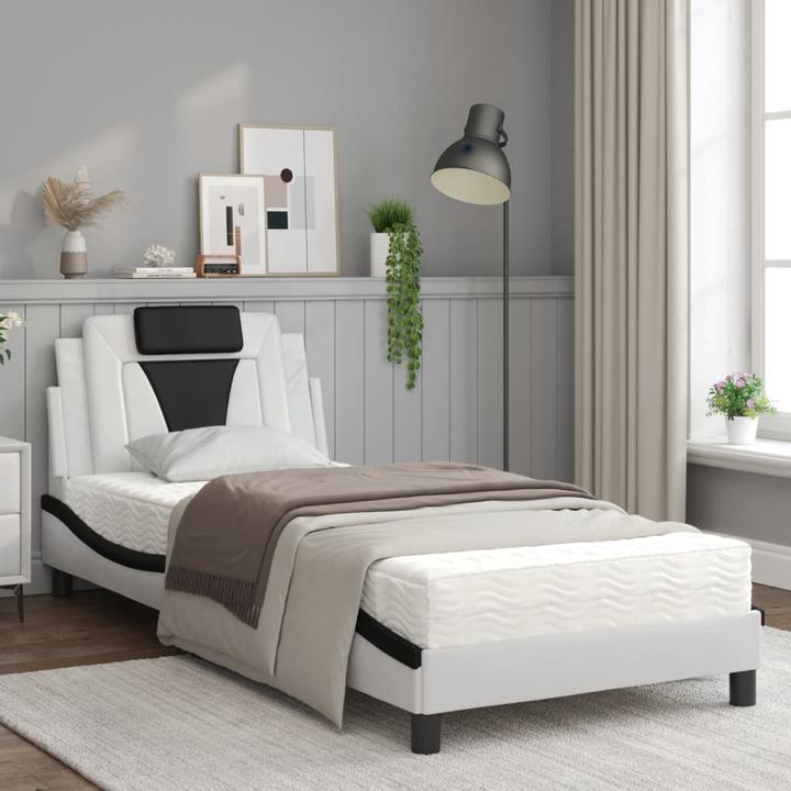 Produktbild VidaXL Bett mit Matratze 80 x 200 cm Kunstleder (80 x 200 cm)