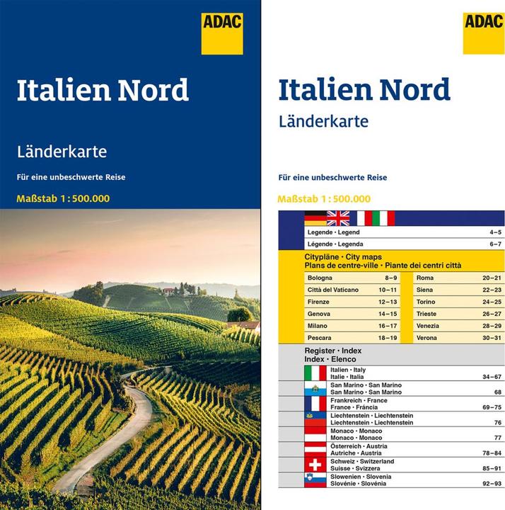 Image du produit Carte Italie Nord 1:500 000