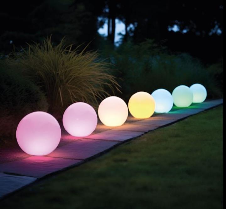 Image du produit Century Lampe solaire à LED BOLLA 0,4W RGB Dimm. IP44 petit (3 lm, IP44)