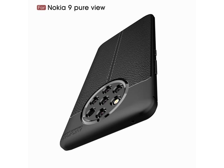 Produktbild Screenguard Nokia 9 PureView Hülle Leather Design TPU Cover (Nokia 9 PureView)