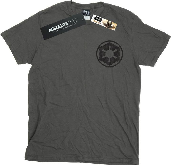 Star Wars The Mandalorian Galactic Empire Insignia Breast Print TShirt (L)