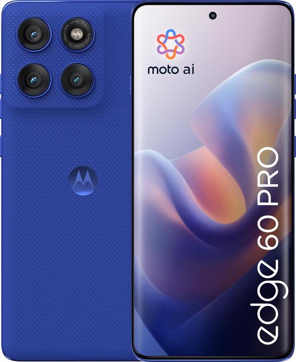 Actual product image Motorola Edge 60 Pro (512 GB, Pantone Dazzling Blue, 6.67", Dual SIM, 5G)