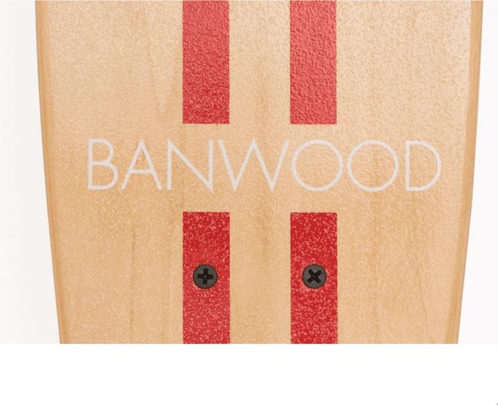 Actual product image Banwood Skateboard Red Stripes (6.69")