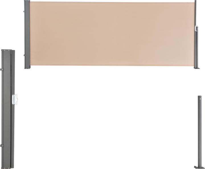 Produktbild Pro-Tec Seitenmarkise Mulhacén 120x300 cm Sandfarben (3 m)