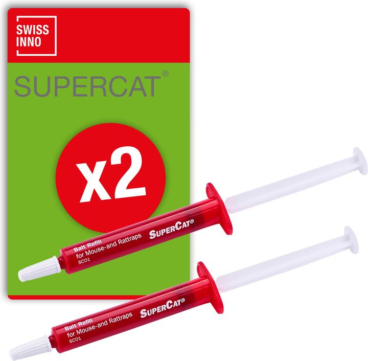 Immagine prodotto Super Cat Ersatz-Köder Spritzen SuperCat 2er für Mause- & Rattenfallen