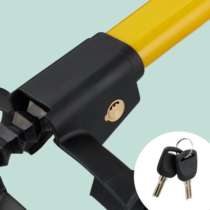 Actual product image Relaxdays Steering wheel lock