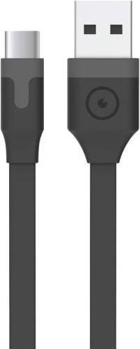 Actual product image Muvit Flat Type-C Cable USB 2.0 2M 3A Black (2 m, USB 2.0)