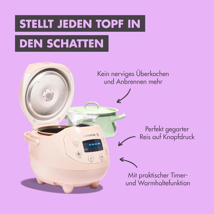 Actual product image Reishunger Digital Mini Rice Cooker 542-MDRK-PI