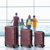 Image du produit Jet Lag valise londres violet x3 36l 65l 103l (103 l, Bagage à main (jusqu'à 50l))