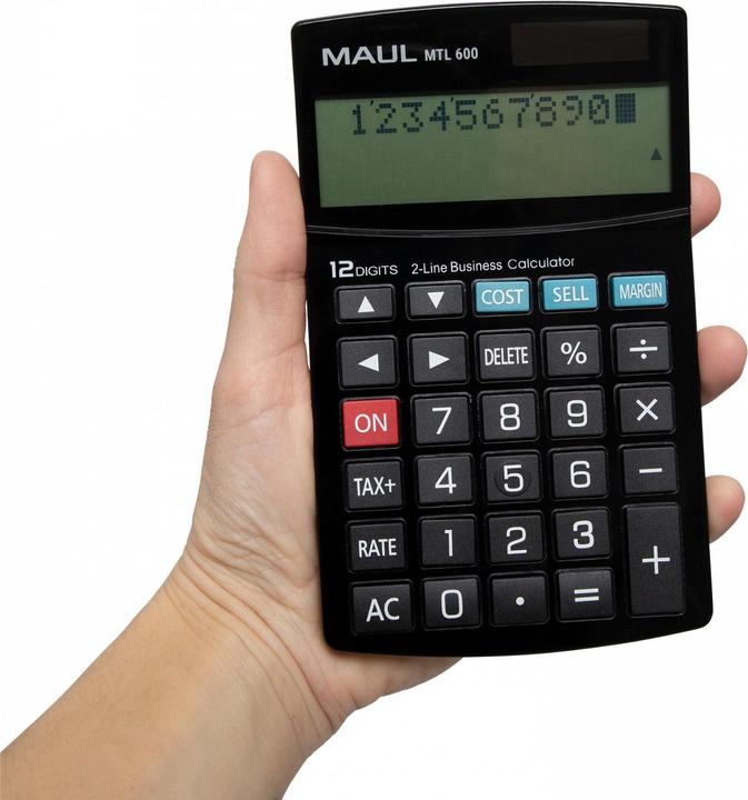 Actual product image Maul Calculator MTL600 Black (Batteries)