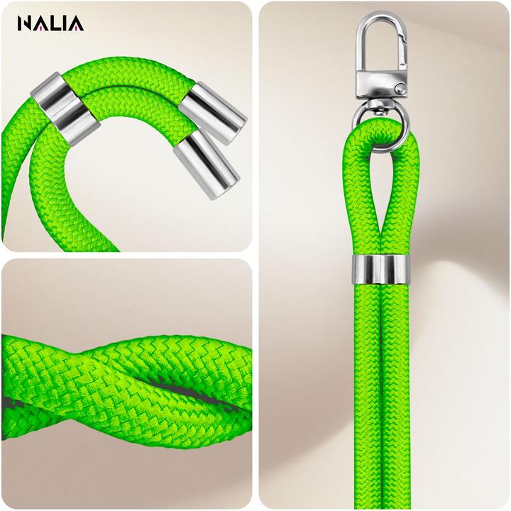Productafbeelding Nalia HoldMe Lanyard Handykette – Universal Trageband für Smartphones - Verstellbar, Soft & Elastisch