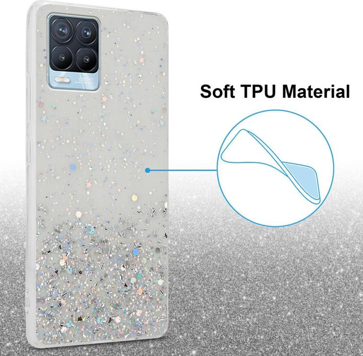 Image du produit Cadorabo Coque pour Realme 8 4G / 8 PRO TPU funkelnder Glitter (realme 8)
