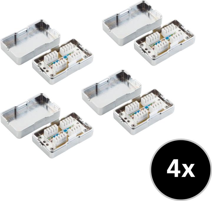 Produktbild Shiverpeaks S/CONN maximum connectivity Netzwerk Verlängerung-4er SET (Kabel Verbindungsbox)
