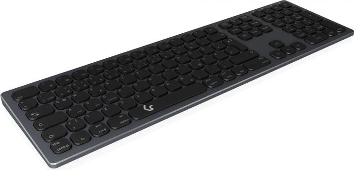 Image du produit KeySonic Clavier Full-Size en aluminium, Bluetooth® & RF, pour Win & macOS (DE, Sans fil)
