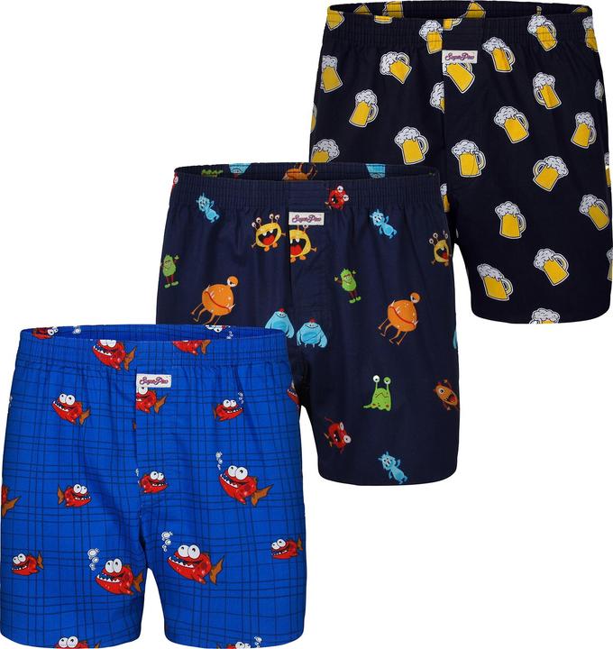 Produktbild Sugar Pine Boxer Motiv Print Mix (L, 3er Pack)