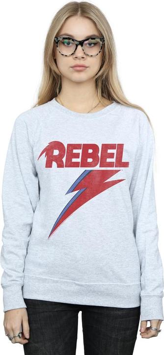 Immagine prodotto David Bowie Distressed Rebel Felpa Donna (XL)