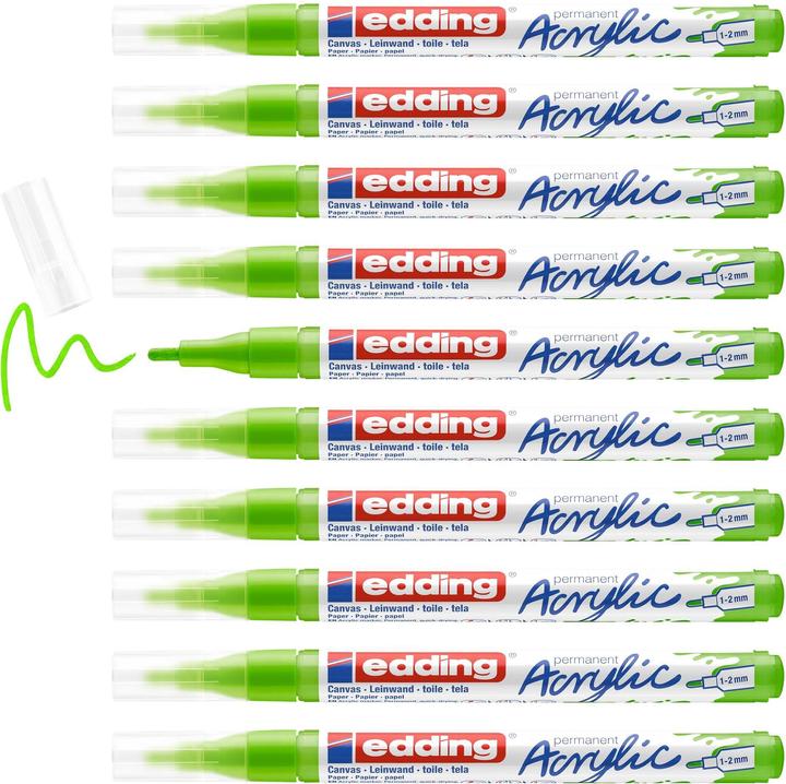 Actual product image Edding Acrylic marker 5300 Fine (Yellow green, 2 mm, 1 x)