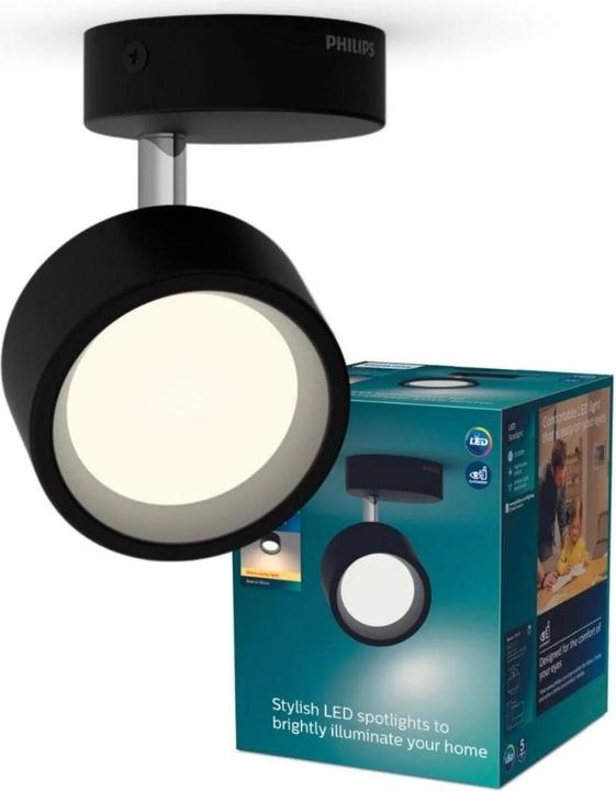 Image du produit Philips Bracia Spot 1x5.5W 2700K noir (550 lm)