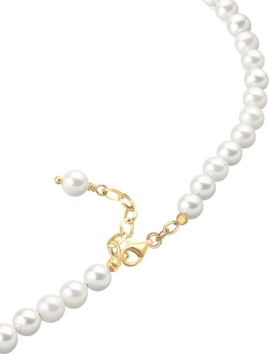 Immagine prodotto Elli Collana di perle con nucleo di conchiglia in argento 925 (Acciaio inossidabile, Nessuna perla, Argento 925, Perle di conchiglia, 42 cm)