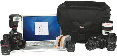 Produktbild Lowepro Stealth Reporter D650 AW, Schwarz (Kamera Schultertasche)