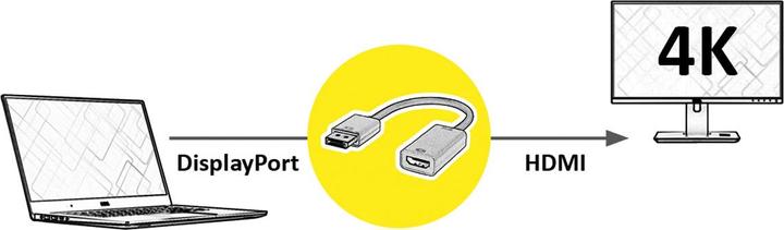 Produktbild Roline Display Port (HDMI, 15 cm)