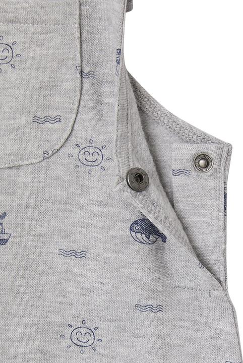 Actual product image Vertbaudet Baby Sweat-Latzhose, maritimer Print (104)