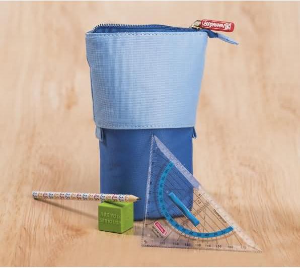 Image du produit Étui et porte-stylo bleu