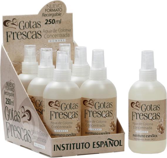 Actual product image Instituto Español GOTAS FRESCAS COLONIA CONCENTRADA HOMBRE vapo 250 ml (Eau de cologne, 250 ml)