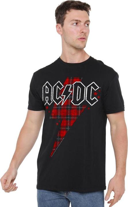 Immagine prodotto AC/DC Maglietta Bullone a Plaid Uomo (XXL)