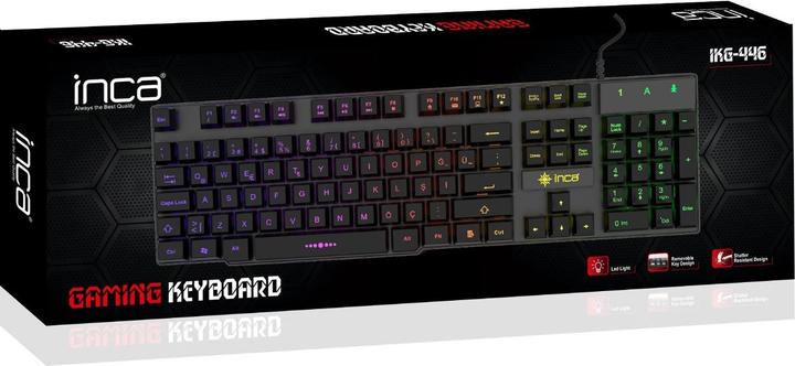 Produktbild Inca Rainbow Effect Mechanical Feel Gaming Keyboard (DE, Kabelgebunden)