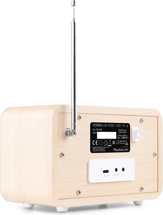 Image du produit Audizio Radio WiFi Vicenza (Webradio, DAB+ DAB, FM, Bluetooth, WiFi)