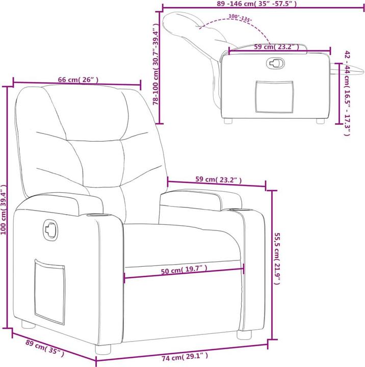 Produktbild VidaXL Relaxsessel