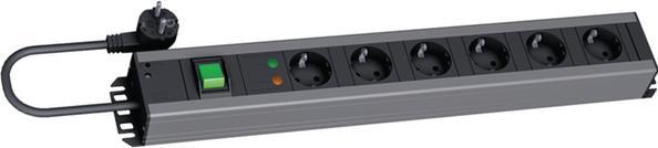 Produktbild Bachmann Verlängerungsschnur (6 x, CEE 7/3, 2 m)