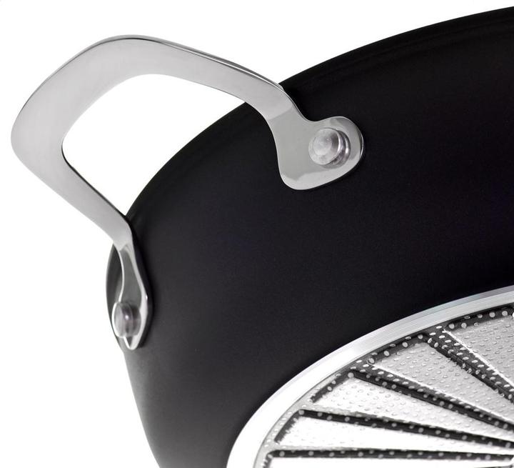 Actual product image Ballarini Patelnia Alba głęboka z 2 uchwytami tytanowa 28 cm ALBG3ED.28D (28 cm, Frying pan, Aluminium)