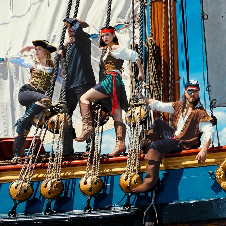 Immagine prodotto Boland Bandana pirata con benda sull'occhio