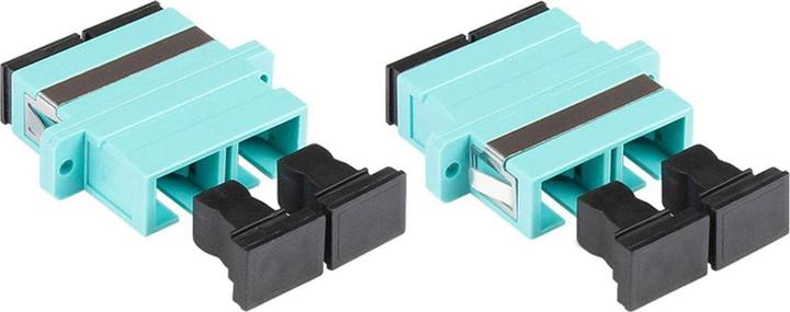 Actual product image Varia Fibre optic duplex coupler, SC (UPC) to SC (UPC), OM3, multimode, plastic housing, Ker