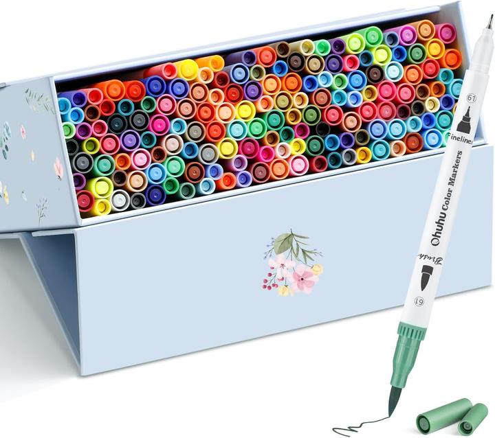 Image du produit Ohuhu Maui Pinselstifte (160 Stk.) WHI (Multicolore, 160 x)