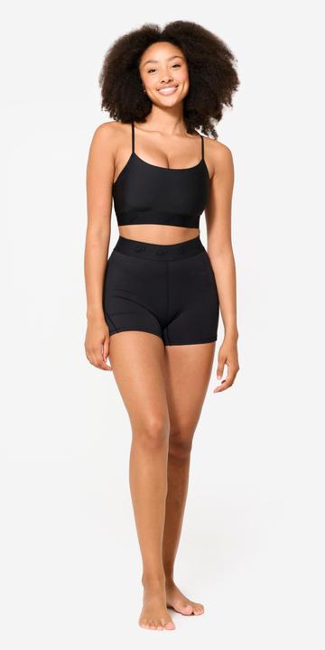 Image du produit Domyos Brassière bretelles fines croisées maintien léger Femme, Noir (M)