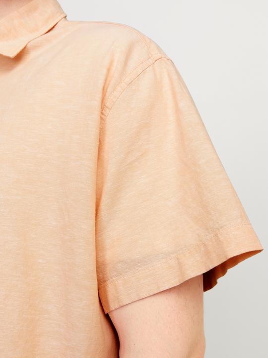 Actual product image Jack & Jones Jjelinen Blend Shirt Ss Sn Pls (4XL)
