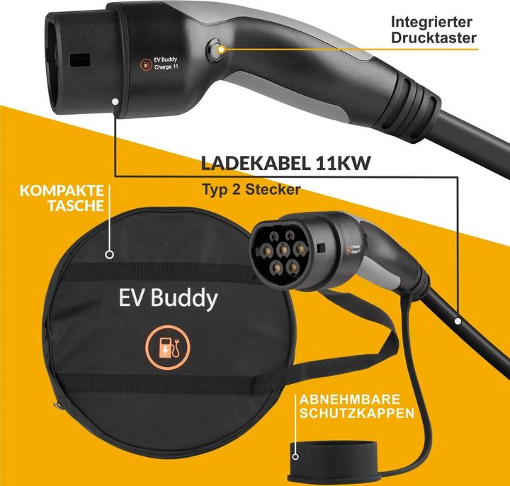Image du produit Ev Buddy Charge 11 Tesla Edition (Type 2, 11 kW, 16 A, 6 m)