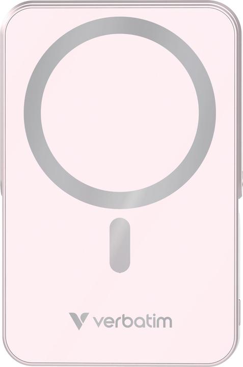 Produktbild Verbatim Charge ‘n’ Go Power Bank with Stand Magnetic Wireless 10000mAh - Pink (10000 mAh, 20 W, 37 Wh)