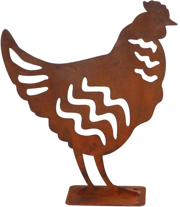 Actual product image Esschert Design Decorative figurine chicken rust brown
