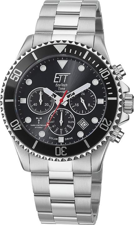 ETT EGS-11607-25M (Chronograph, Funkuhr, Analoguhr, 44 mm)