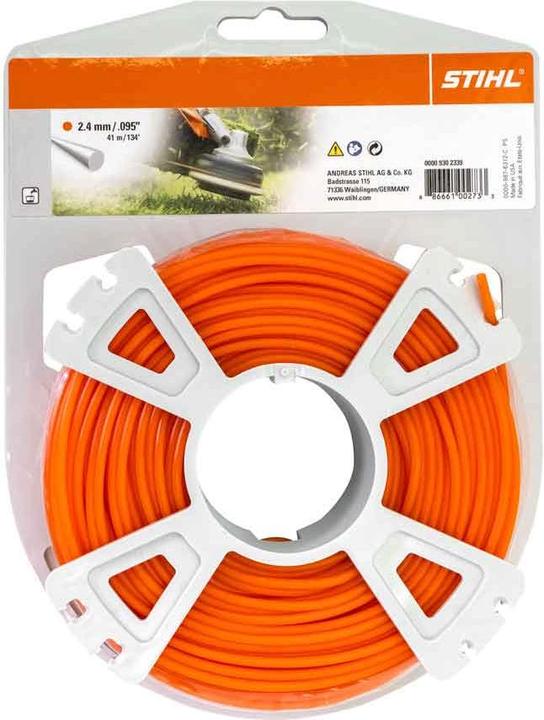 Produktbild Stihl 9302339 Mähfaden rund 2.4 mm x 41m, orange (Rasentrimmer, Trimmerfaden + Fadenspule)