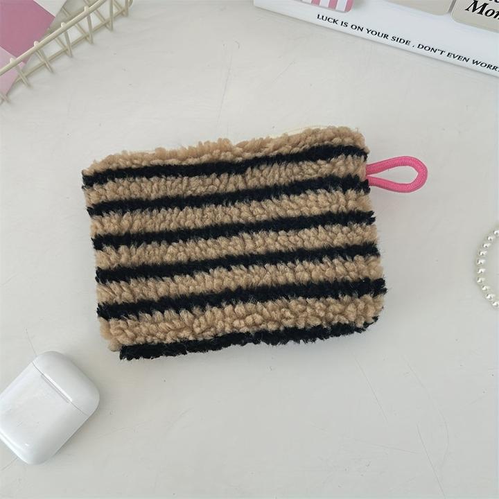 Actual product image Only-Bags.Store Fashion plush love mouth red envelope cosmetic bag, key coin purse with ID holder (1 l)