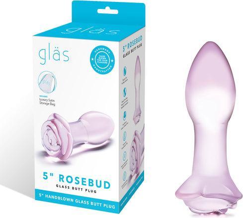 Actual product image Gläs Rosebud Glass Butt Plug