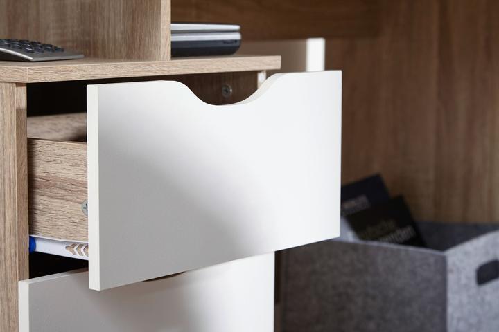 Produktbild FineBuy Jugend Schreibtisch Holz furniert Sonoma (120 x 53 x 76 cm)